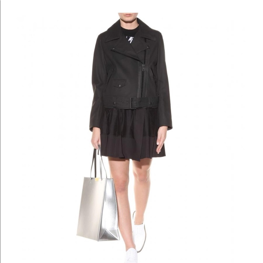 Acne Studios Black Mape Scuba Leather Jacket 36 - Picture 2 of 8